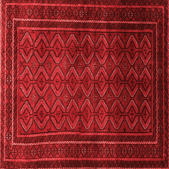 Ahgly Company Indoor Square Southwestern Red Country Area Rugs, 5' Square