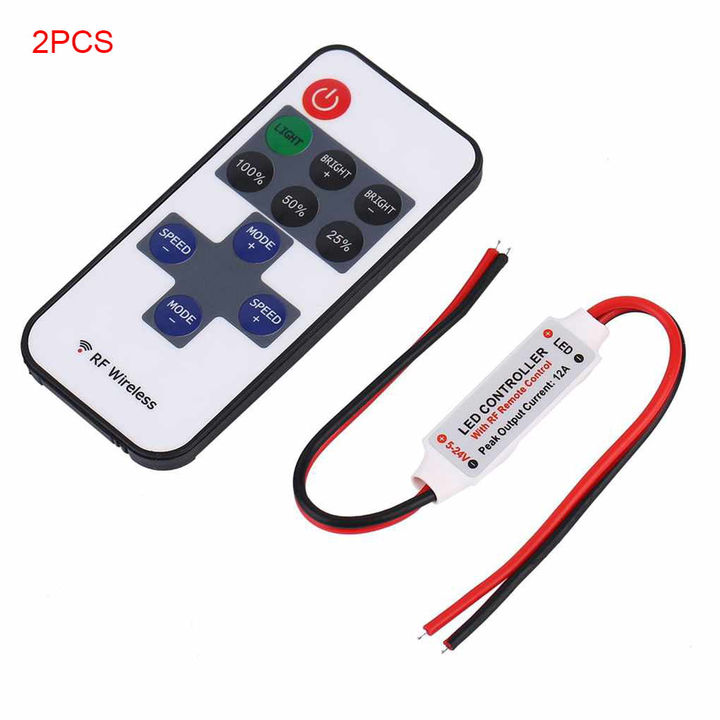 12V RF Wireless Remote Switch Controller Dimmer Light Control for LED StripLight 