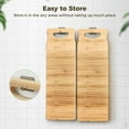 thumbnail image 3 of Natural Bamboo Washboard for Laundry, Bamboo Hand Washing Board, Thickened Anti-slip Scrubbing Washboard for Small Washing Jobs, Hanging Design Washboard Practical Household Tool, 3 of 7