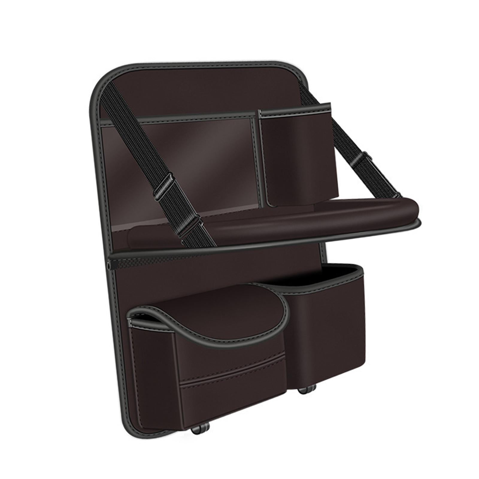 jiaping Car Backseat Organizer Automotive Accessories with Foldable Table Tray Road Trip Brown
