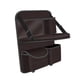 thumbnail image 2 of Organizador multiusos para asiento trasero de coche, fácil instalación, con bandeja para mesa y caja de pañuelos. Marrón, 2 of 7