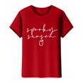 thumbnail image 1 of NMMUED T-Shirts d'Halloween pour Femmes T-Shirts pour Femmes Coupe Ample T-Shirt d'Halloween Vintage Vêtements Mignons Hauts d'Automne pour Femmes Col Rond d'Halloween T-Shirts d'Halloween pour Femmes Rouge TG, 1 of 3