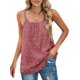 thumbnail image 5 of Camisetas sin mangas de verano para mujer, Blusa de gasa, camisetas de puntos suizos a la moda, camisola Sexy con tirantes finos, Top tipo túnica informal elegante, 5 of 5