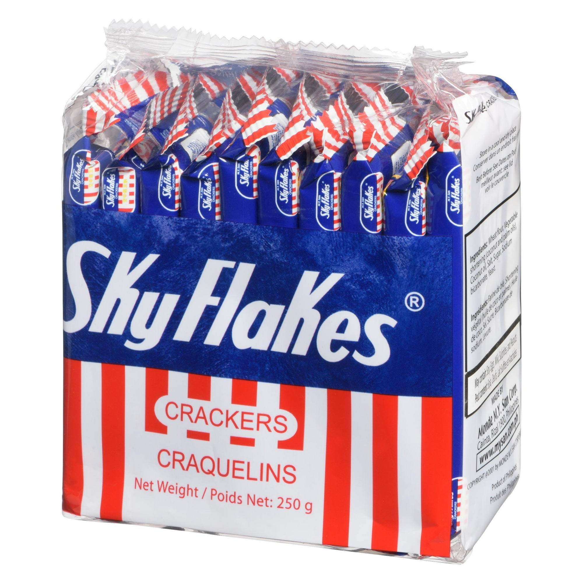 Craquelins MY San Skyflakes 250 g, craquelins snack pack, 10 x 25 g