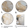 thumbnail image 3 of DESIGN ART Designart "Gold Lines Femal Profile I" Fashion Woman Wall Decor 34 in. wide x 44 in. high, 3 of 5