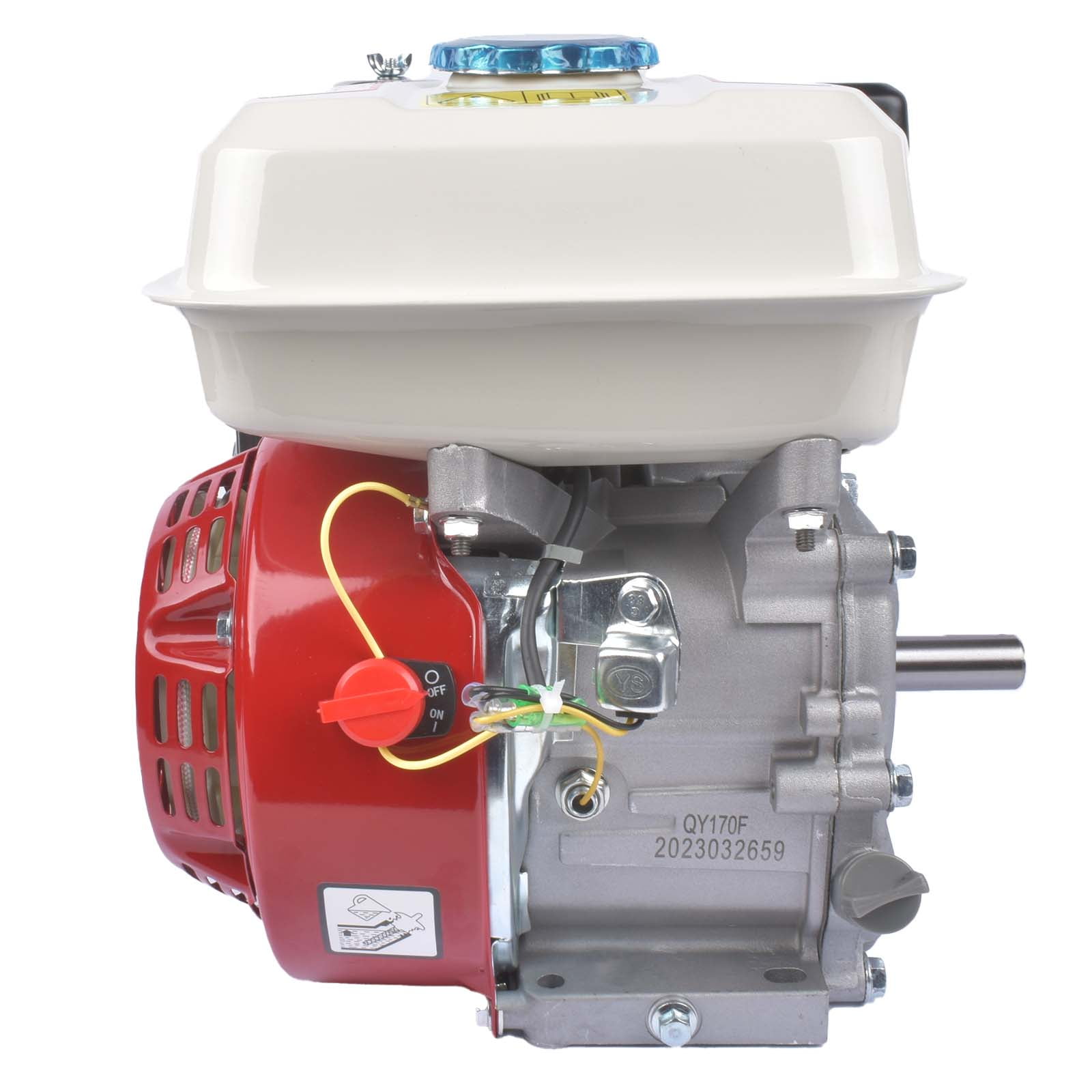 GELUOXI 6.5HP 160cc Gas Engine 4-Stroke OHV Air Cooled for Industrial and Agricultural Equipment