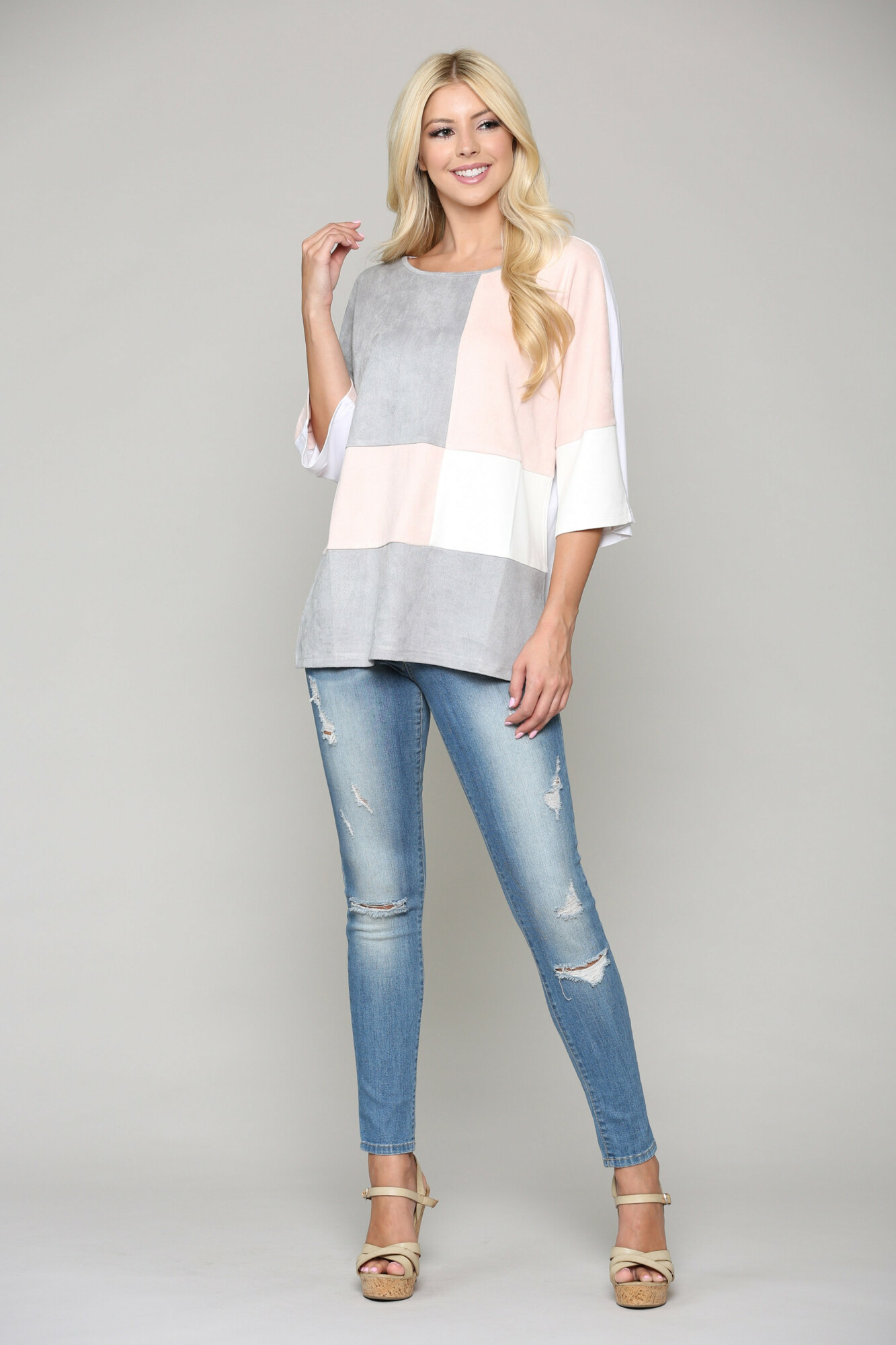 DressBarn Women's Multi Abigail Color-Blocked Top Dress - M - Walmart.com
