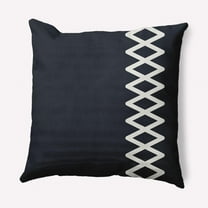 E by Design Zipper Stripe Nautical Indoor/Outdoor Throw Pillow