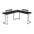 thumbnail image 2 of Techni Sport RTA-TS220L-BK Warrior L-Shaped Gaming Desk, Black, 2 of 9