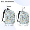 thumbnail image 2 of Yiaed Rabbit Burger Coffee Print Print Laptop Backpack Travel Canvas Backpack Vintage Aesthetic Backpack for School Knapsack Backpack Backpack for School-, 2 of 5