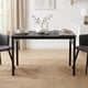 thumbnail image 1 of Mesa de Comedor Rectangular de 120x60cm - Para 4-6 Personas, Negro Color HOMEMAKE FURNITURE  Moderno Minimalista, 1 of 6