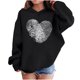 thumbnail image 1 of Sudadera con capucha y estampado de corazón de San Valentín, sudadera de manga larga para niños y niñas, chaqueta para niñas de talla mediana y grande., 1 of 7