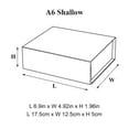 thumbnail image 5 of Geoto 6.9"×4.92"×1.97" A6 Shallow Size Luxury Rigid Foldable Magnetic Closure Collapsible Gift Packaging Boxes(Kraft), 5 of 5