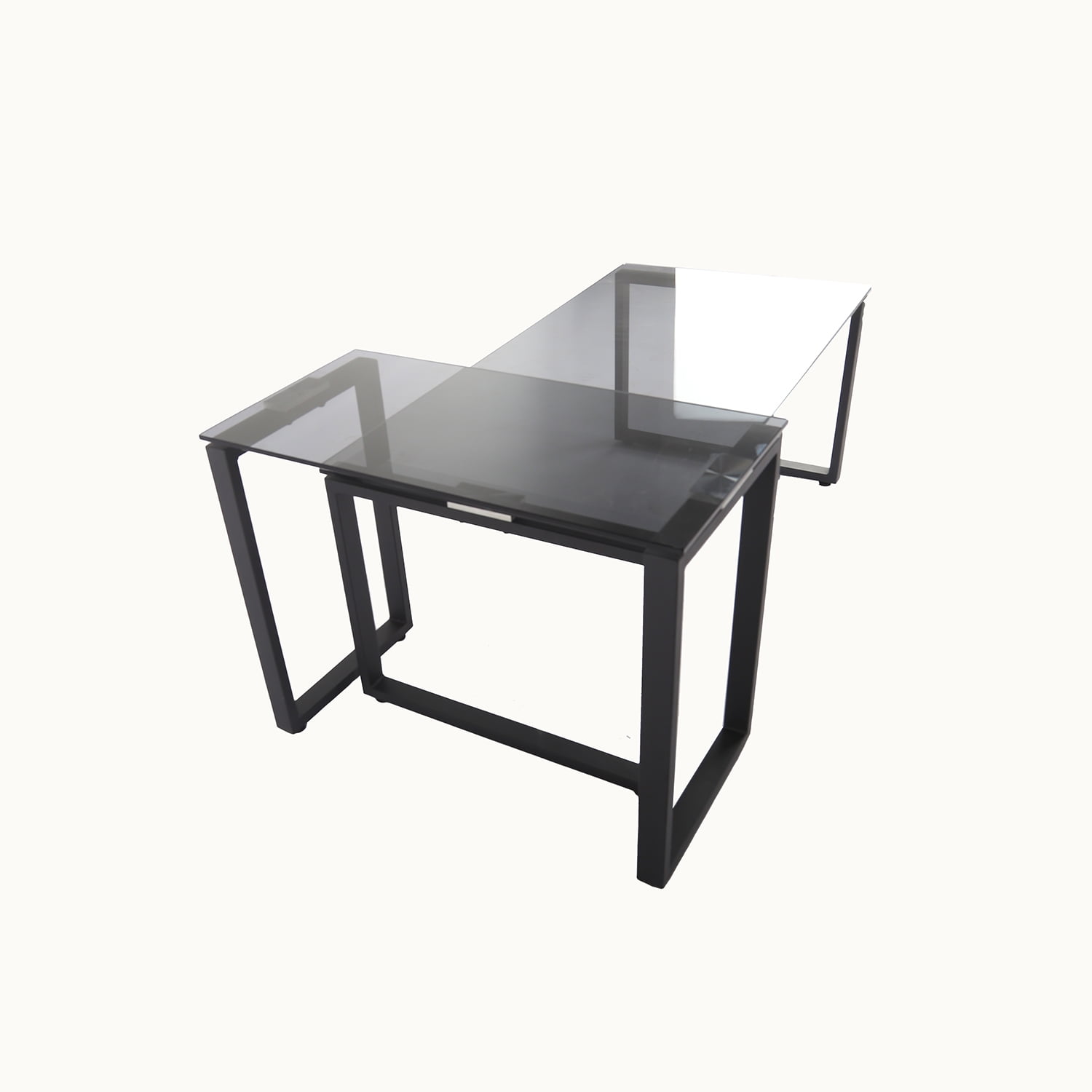 Resenkos Glass Living Room Center Coffee Table, 2 Piece Set Nesting Table for Home Office Resenkos Glass Living Room Center Coffee Table, 2 Piece Set Nesting Table for Home Office