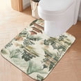 thumbnail image 2 of Yayeee Bath Rugs for Bathroom Floor Set of 2 Non Slip Fluffy Soft Absorbent Mat, Green Mountain Pattern, 2 of 7