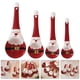 thumbnail image 5 of 1 Juego de cucharas medidoras de cerámica con temática de Papá Noel, bonitos accesorios de cocina navideños para hornear y cocinar, cuchara medidora de cerámica, 5 of 8