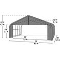 thumbnail image 3 of ShelterCoat 28 x 20 ft. Garage Peak Gray STD, 3 of 4