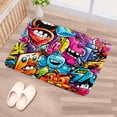 thumbnail image 5 of Graffiti Polyester Non-Slip Door Carpet Kitchen Mat Floor Rug - Machine Washable, 5 of 6