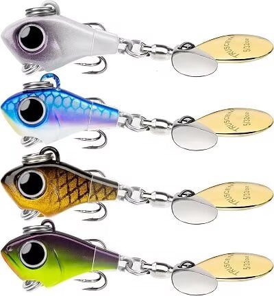 anti kink vanes lure fishing Spanky Baits Violence Team Rhino Outdoors LLC The Violence is a top water bait with a rotating head that creates a loud pop and it combines the attraction from the flash/tinsel tail anti kink vanes lure fishing