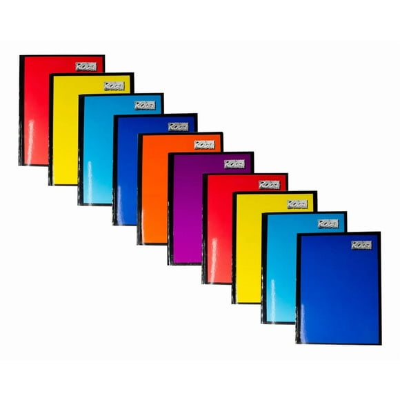Cuaderno Cosido Profesional Roca 100 Hojas Cuadro Grande Paquete 10 Piezas