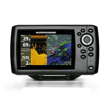 Humminbird 410220-1NAV HELIX 5 CHIRP DI GPS G2 Sonar Fishfinder & Chartplotter with Down Imaging, Navionics & 5