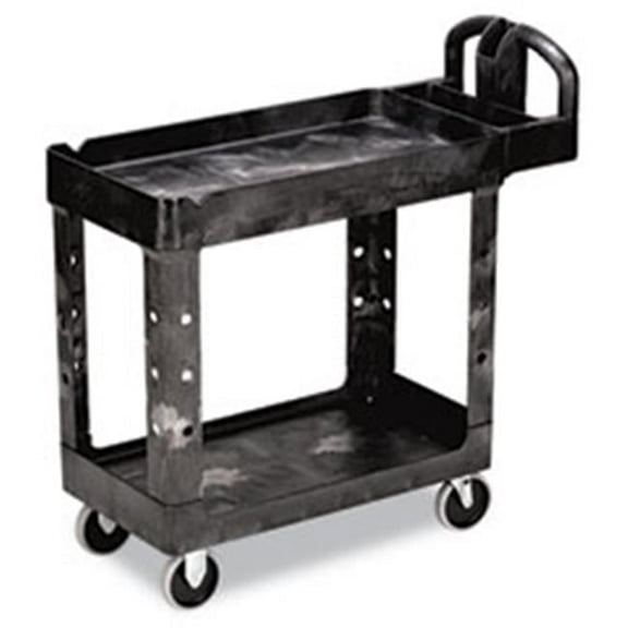 Heavy-Duty Utility Cart 2-Shelf 18w x 39d x 33h Black
