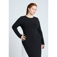 thumbnail image 3 of ELOQUII Women's Plus Size Maxi Dress With Pleat, 3 of 3