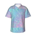 thumbnail image 2 of Picia Fantasy Gradient Gentle Cotton Regular Fit Short Sleeve Casual Hawaiian Shirt for Men-X-Large, 2 of 9