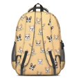 thumbnail image 3 of French Bulldog Orange Pattern Backpack for School, Cute School Bag with Adjustable Shoulder Straps and Padded Back, 16.9"x12.6"x5.9", 3 of 5