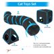 thumbnail image 2 of Túneles para gatos + tienda para gatos + juguete de plumas para gatos de interior Maikolerfeng, 2 of 7