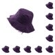thumbnail image 3 of Sombrero tipo pescador Minnieouse protección solar elegante violeta púrpura 10Conjunto, 3 of 6