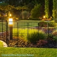 thumbnail image 5 of 10 - Panel Metal Garden Fence, 38in Height Animal Barrier Fence for Yard, Decorative Fence for Garden, Easy Installation, 5 of 5