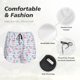 thumbnail image 4 of Balery Flamingo and Pineapple Pantalones cortos deportivos para mujer con forro y dos bolsillos, elásticos, para entrenamiento, gimnasio, yoga-Small, 4 of 7