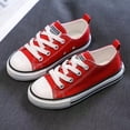 thumbnail image 1 of Zapatos de lona para niños, primavera y otoño, bajos, con cordones, para niños y niñas, zapatos blancos para bebés, zapatos casuales de tela, 1 of 5