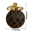 thumbnail image 3 of CuiLiyq Black Christmas Tree Ornament, Foam Sparkling Christmas Ornament Ball, For Home Holiday Wedding Party Decoration, 3 of 7