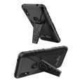 thumbnail image 3 of For Alcatel Jitterbug Smart3 Case With Tempered Glass Screen Protector Heavy Duty Protective Phone Casebuilt-in Kickstand Rugged Shockproof Protective Phone Case - Black, 3 of 5
