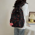 thumbnail image 4 of EDFRWWS Three-piece Cherry Backpack with Lunch Bag & Nylon Backpack (Black), 4 of 9