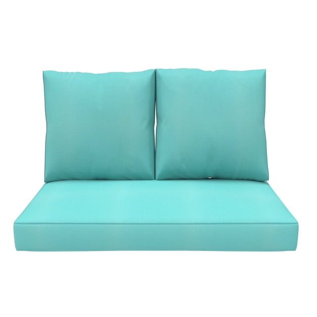 Covers & All Coussin de Causeuse Sunbrella pour Sofa, Siège en Mousse et Dossier Rembourré en Poly, Résistant aux UV, Causeuse d'Extérieur