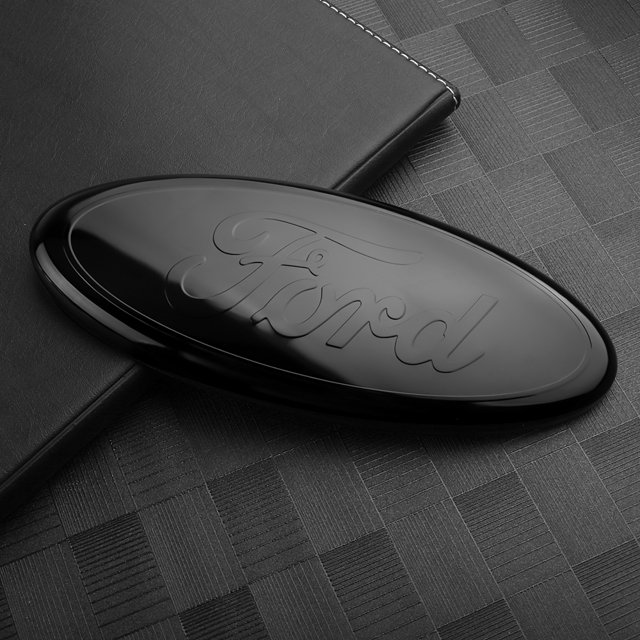 Car Front Grille Emblem Rear Trunk Lid Logo Sticker Decor For Fiesta Focus 2 Mondeo mk4 Mustang Ranger Kuga S-MAX Transit A 15x5.8cm