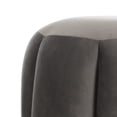 thumbnail image 6 of SAFAVIEH Couture Maxine Channel Modern Glam Tufted Ottoman, Dark Grey/Brass, 6 of 8