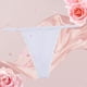 thumbnail image 3 of Gibobby Tangas de sexy mujer Calzoncillos Patchwork Color Ropa interior Bragas Bikini Sólido Calzoncillos para mujer Bragas Regalo de Navidad 1 pieza(Blanco,M), 3 of 4