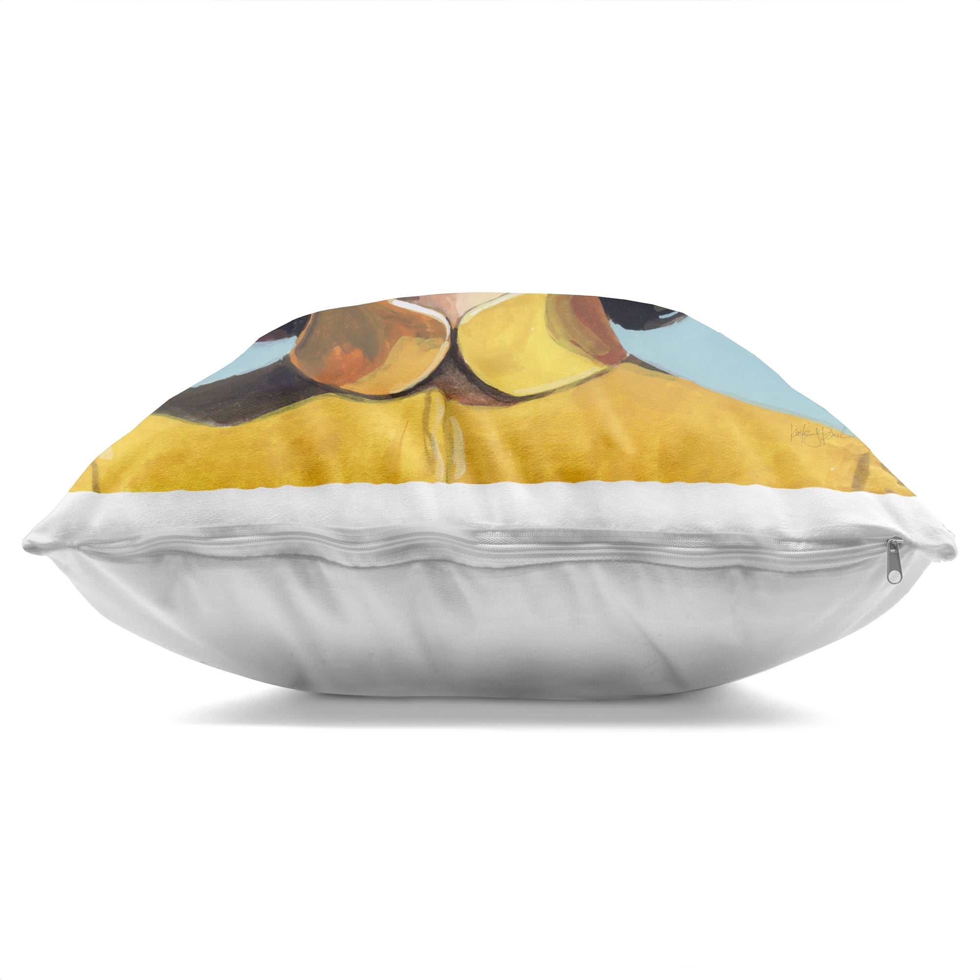 Stupell Industries Beautiful Sunshiny Day Retro Decorative Printed Throw Pillow, design by Kate Jarvik Birch