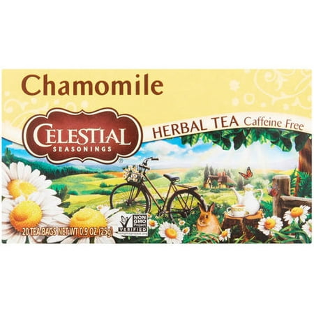 (6 Boxes) Celestial Seasonings Herbal Tea, Chamomile, 20