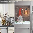thumbnail image 6 of Coolnut Winter Traditional Gnome Santa Claus Lantern Wood Pattern Dishwasher Magnet Cover,Reusable Fridge Panel Decal with Magnetic Stickers for Kitchen Appliance Home Decor, 23"x 26", 6 of 6