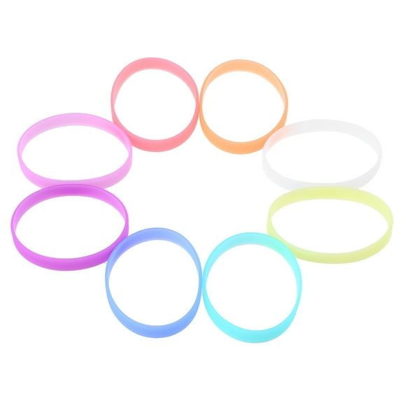 Raindrops Glow In Dark Wristbands 24Pcs Silicone Colored Bracelets for Sports Kids Party Favors One Size Fits Most