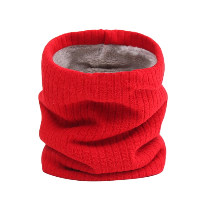 Penkiiy Cache-Cou pour Femmes Mode Femmes Solide Hiver Garde au Chaud Cache-Cou Foulards Foulard Cache-Cou Foulards Cache-Cou Rouges