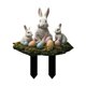 thumbnail image 1 of Easters Rabbits Egg Patid Estaca decorativa de jardín de 2D Decoración de decoración de la placa impermeable para el agua Decoración para el, 1 of 8