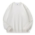 thumbnail image 2 of yillto Women's Plus Size Sweatshirt Cotton Round Neck Long Sleeve Pullover Top Loose Casual Sweatshirt, 2 of 3