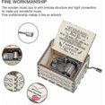 thumbnail image 5 of Mum Birthday Gifts, Hand Crank Wood Music Box You Are My Sunshine, Vintage Engraving Wooden Music Box Gifts Mother/Father, 5 of 5