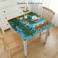 thumbnail image 2 of Outdoor Tablecloth, Travel Trailers Forest Tablecloth, Rectangle Table Cover, Kitchen Dining Indoor Outdoor Buffet Tabletop Decoration, Clips Included, 2 of 7
